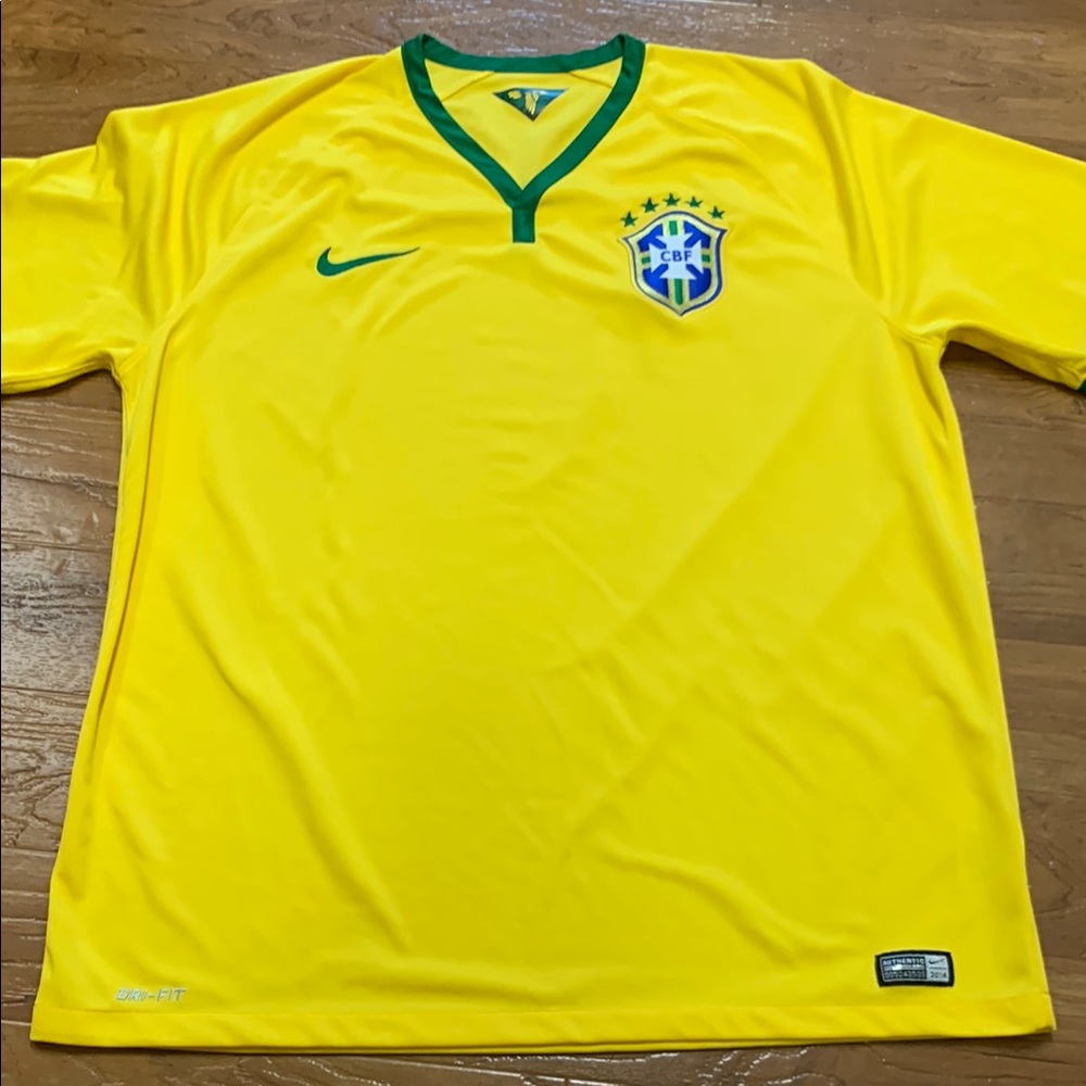 Nike Brazil National Team Yellow Soccer Jersey